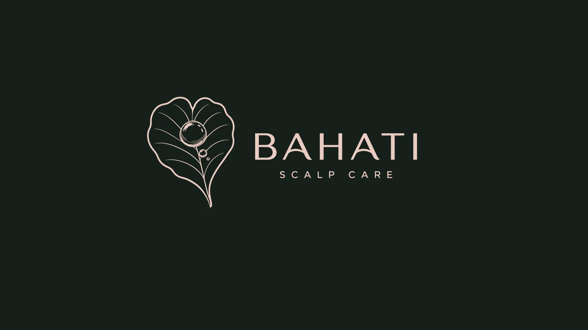 Bahati botanical logo lockup